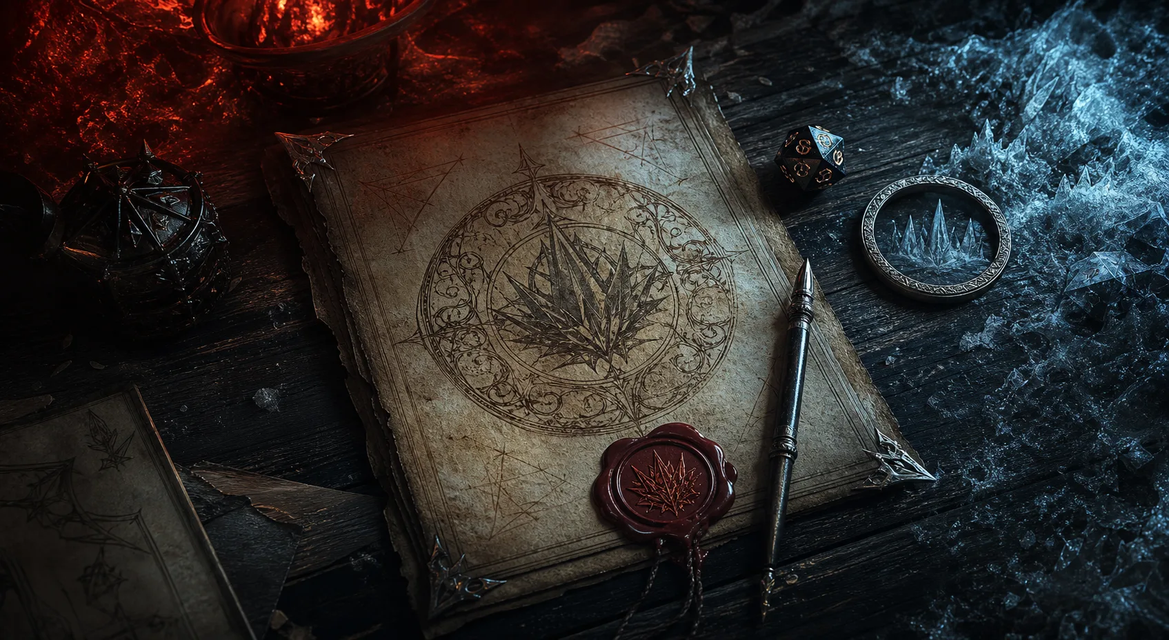 mephistopheles dnd 视频 webp 封面图，带有 infernal fire 和 Cania ice 色彩